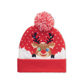 Berretto di Natale con LED Rosso - personalizzabile con logo