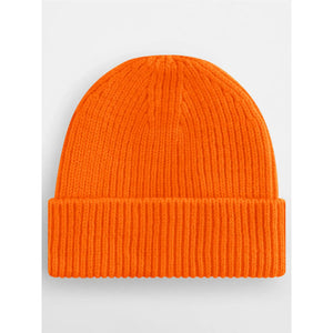 Berretto Engineered Knit Ribbed Beanie arancione - personalizzabile con logo