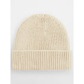 Berretto Engineered Knit Ribbed Beanie beige - personalizzabile con logo