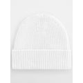 Berretto Engineered Knit Ribbed Beanie bianco - personalizzabile con logo