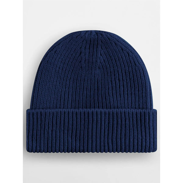 Berretto Engineered Knit Ribbed Beanie blu - personalizzabile con logo