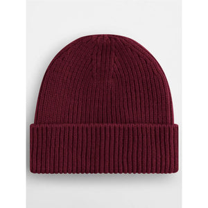 Berretto Engineered Knit Ribbed Beanie bordeaux - personalizzabile con logo