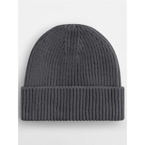 Berretto Engineered Knit Ribbed Beanie grigio - personalizzabile con logo
