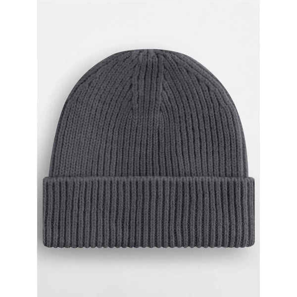 Berretto Engineered Knit Ribbed Beanie grigio - personalizzabile con logo