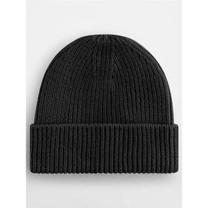 Berretto Engineered Knit Ribbed Beanie nero - personalizzabile con logo