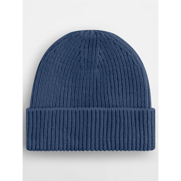 Berretto Engineered Knit Ribbed Beanie Steel Blue - personalizzabile con logo
