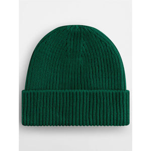 Berretto Engineered Knit Ribbed Beanie verde - personalizzabile con logo