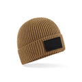 Berretto Fashion Patch Beanie beige - personalizzabile con logo