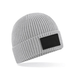 Berretto Fashion Patch Beanie verde - personalizzabile con logo
