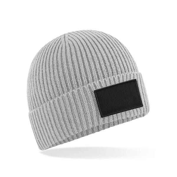 Berretto Fashion Patch Beanie verde - personalizzabile con logo