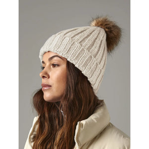Berretto Fur Pom Pom Chunky Beanie - personalizzabile con logo