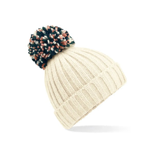 Berretto Hygge Beanie bianco - personalizzabile con logo