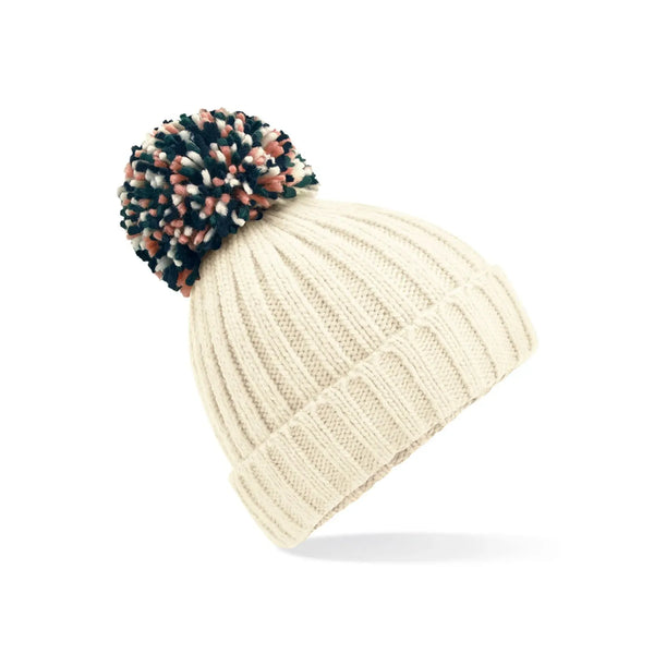 Berretto Hygge Beanie bianco - personalizzabile con logo