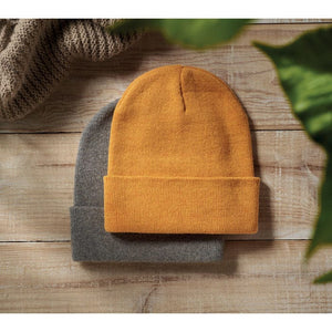 Berretto in maglia con bordino - personalizzabile con logo