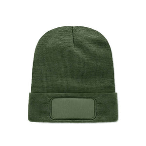 Berretto in poliestere RPET verde - personalizzabile con logo