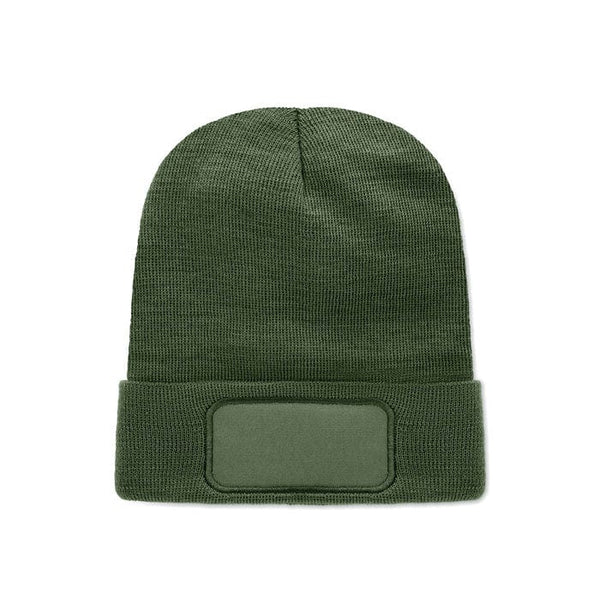 Berretto in poliestere RPET verde - personalizzabile con logo