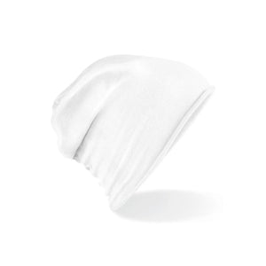 Berretto Jersey Beanie bianco - personalizzabile con logo