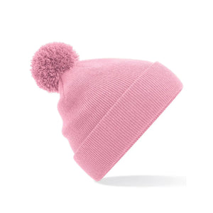 Berretto Junior Original Pom Pom Beanie rosa - personalizzabile con logo