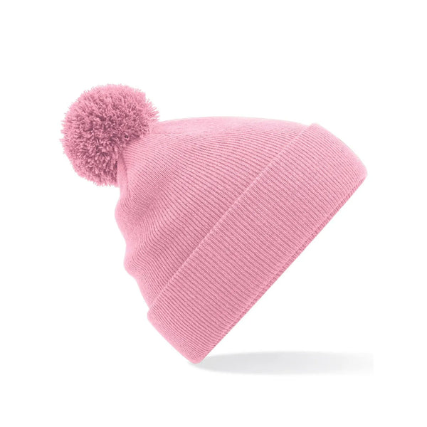Berretto Junior Original Pom Pom Beanie rosa - personalizzabile con logo