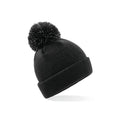 Berretto Junior Reflective Bobble Beanie nero - personalizzabile con logo