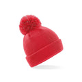 Berretto Junior Reflective Bobble Beanie rosso - personalizzabile con logo