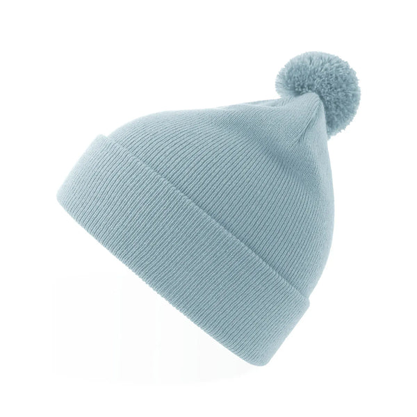 Berretto Kid Wind-S With Pompom azzurro - personalizzabile con logo