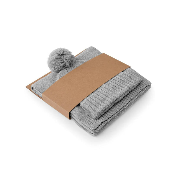 Berretto Knitted Scarf and Beanie Gift Set - personalizzabile con logo