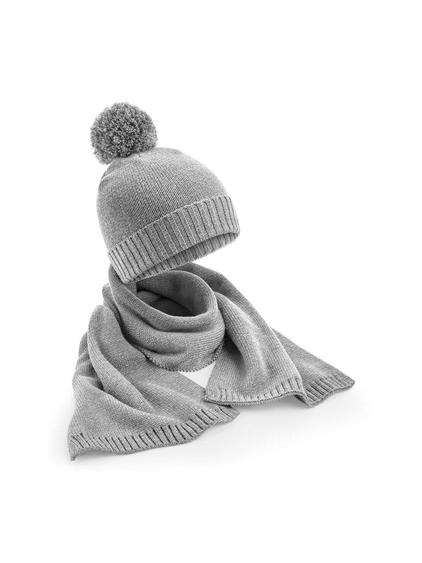 Berretto Knitted Scarf and Beanie Gift Set - personalizzabile con logo
