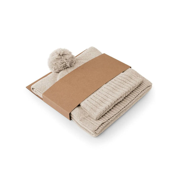 Berretto Knitted Scarf and Beanie Gift Set - personalizzabile con logo