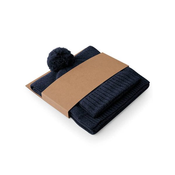 Berretto Knitted Scarf and Beanie Gift Set - personalizzabile con logo