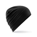 Berretto Merino Beanie nero - personalizzabile con logo