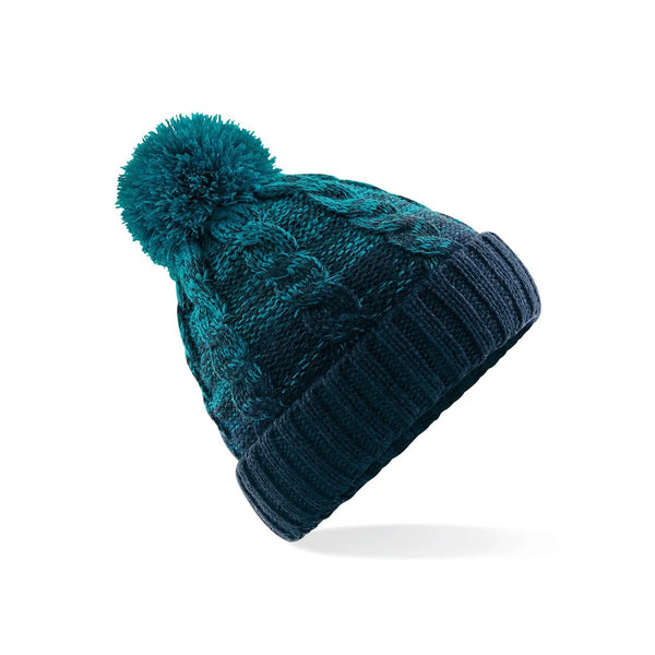 Berretto Ombré Beanie azzurro - personalizzabile con logo