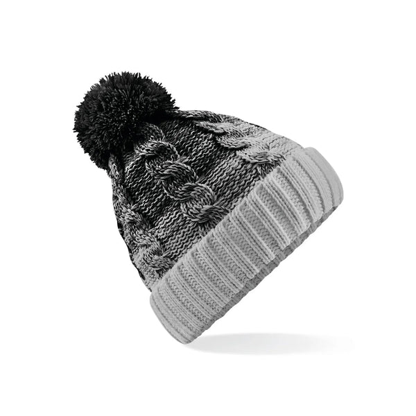 Berretto Ombré Beanie nero - personalizzabile con logo