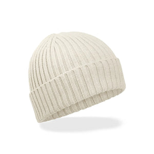 Berretto Organic Cotton Kids Beanie beige - personalizzabile con logo