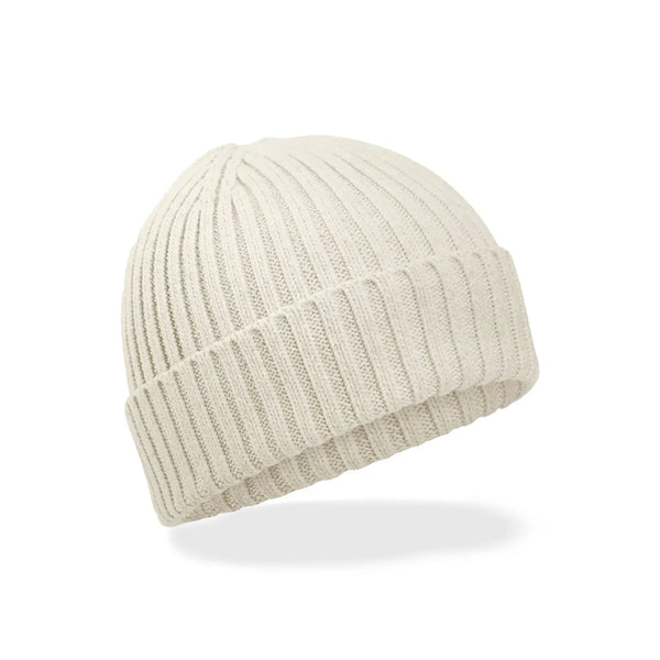 Berretto Organic Cotton Kids Beanie beige - personalizzabile con logo
