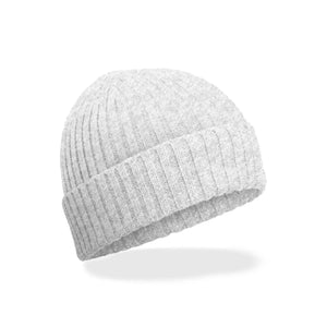 Berretto Organic Cotton Kids Beanie grigio - personalizzabile con logo