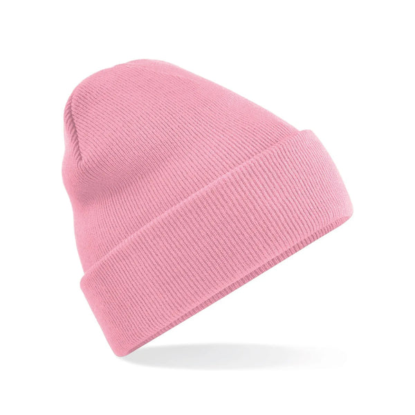 Berretto Original Cuffed Beanie dusky pink - personalizzabile con logo