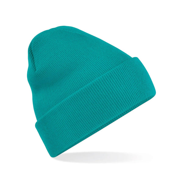 Berretto Original Cuffed Beanie emerald - personalizzabile con logo