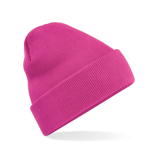 Berretto Original Cuffed Beanie fuchsia - personalizzabile con logo