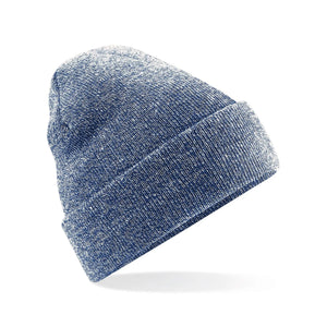 Berretto Original Cuffed Beanie heather navy - personalizzabile con logo