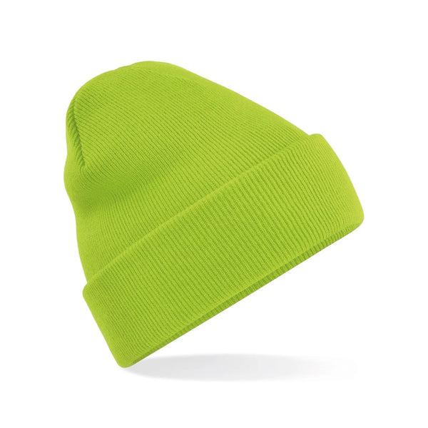Berretto Original Cuffed Beanie lime green - personalizzabile con logo