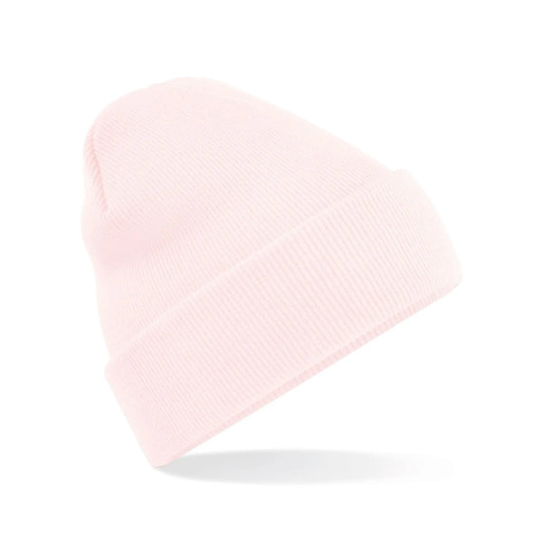 Berretto Original Cuffed Beanie pastel pink - personalizzabile con logo