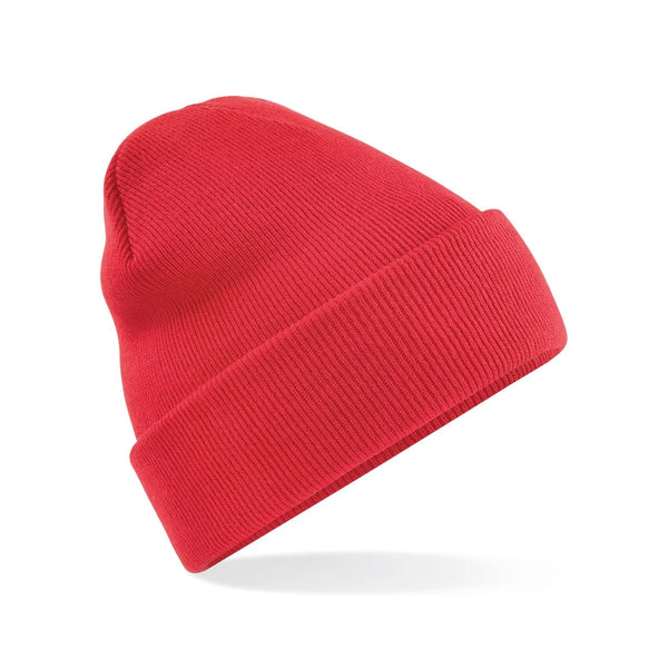 Berretto Original Cuffed Beanie rosso - personalizzabile con logo