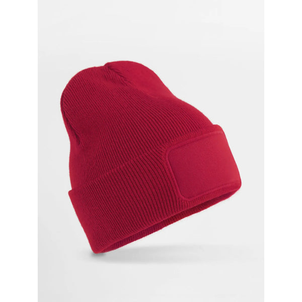 Berretto originale con toppa per bambini rosso - personalizzabile con logo