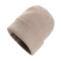 Berretto Polylana® Pryor AWARE™ con risvolto beige - personalizzabile con logo