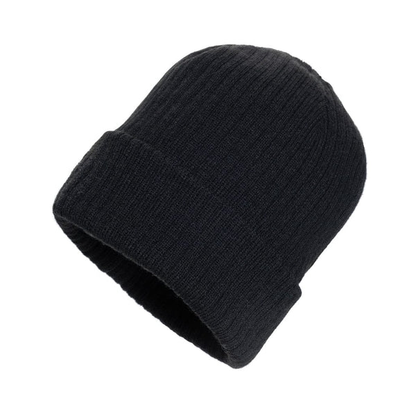 Berretto Polylana® Pryor AWARE™ con risvolto nero - personalizzabile con logo