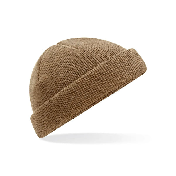 Berretto Recycled Mini Fisherman Beanie beige - personalizzabile con logo