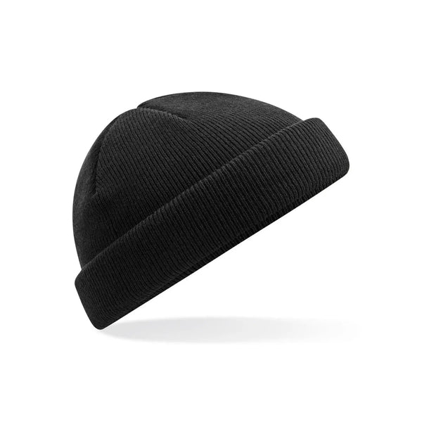 Berretto Recycled Mini Fisherman Beanie nero - personalizzabile con logo