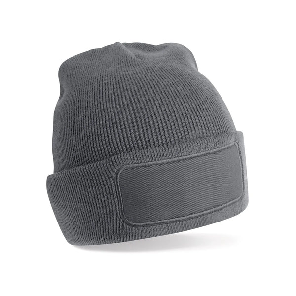 Berretto Recycled Original Patch Beanie grigio - personalizzabile con logo