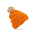 Berretto Snowstar Beanie arancione - personalizzabile con logo